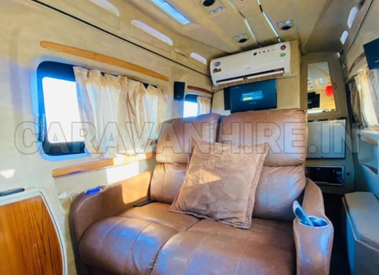 7 seater force traveller caravan modifications and builders in delhi