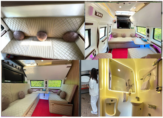 6 seater luxury caravan modifications and designers in delhi