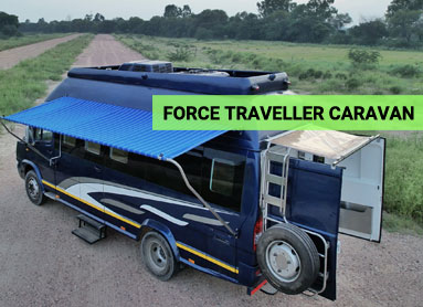 8 seater luxury caravan modification company in delhi