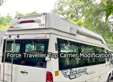 force traveller luggage top carrier customisation in delhi