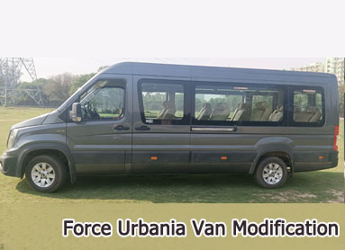 force urbania van modification in delhi