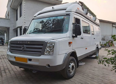 force traveller caravan modification in delhi